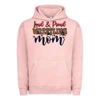 Pigment Salmon loud and proud wrestling mom Urban Hoodie - LillyAllenDesigns