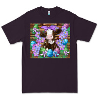 Plum easter cow eggs flowers daisys Premium Tee - Artiststas
