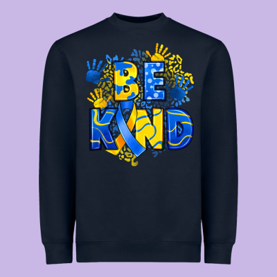 Down Syndrome Be Kind Heavyweight Sweatshirt Designed By Artiststas