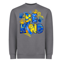 Storm down syndrome be kind Heavyweight Sweatshirt - Artiststas