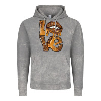 Cloud Rock love leopard with lips Vintage Hoodie - NancyCooperArtShop