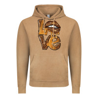 Vintage Camel love leopard with lips Vintage Hoodie - NancyCooperArtShop