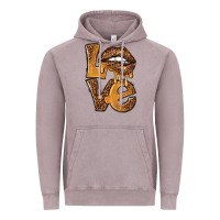 Vintage Zinc love leopard with lips Vintage Hoodie - NancyCooperArtShop