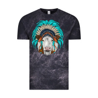 Cloud Black simmental indian headdress Vintage Tee - JahusDesignShop