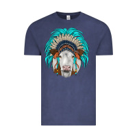 Vintage Denim simmental indian headdress Vintage Tee - JahusDesignShop