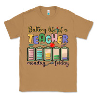 Toasted Coconut battery life of a teacher monday friday Classic Tee - MaliasSmallBusiness