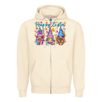 Sandshell Happy Easter gnomies Easter Day Zipper Hoodie - HowdyJamesFarm