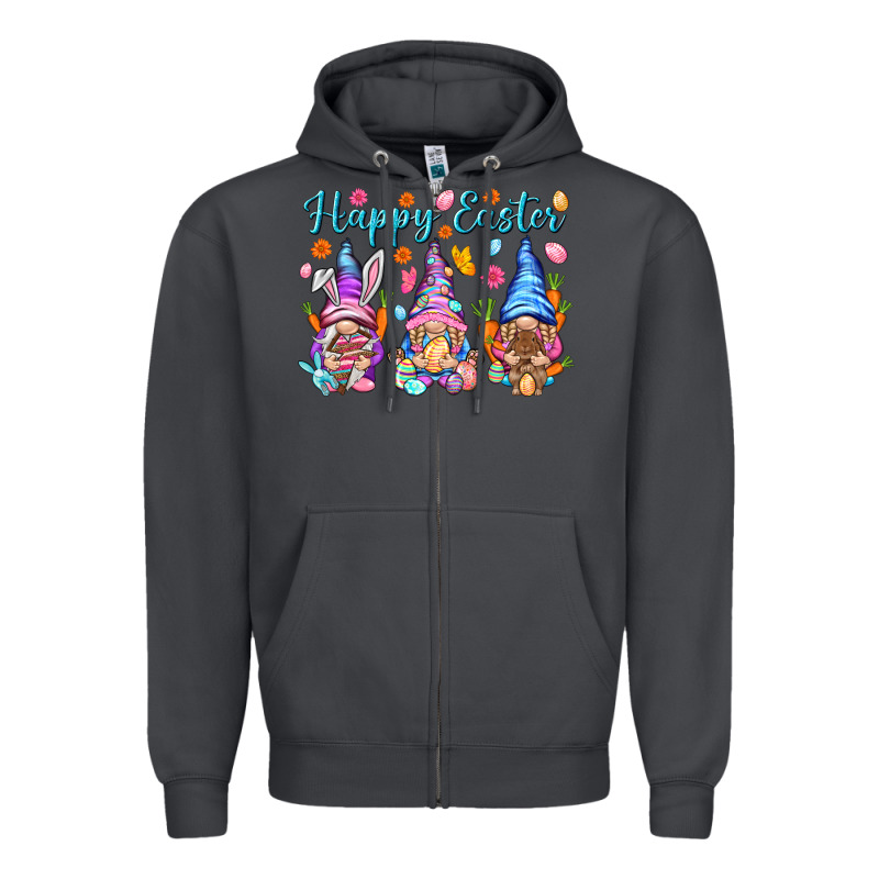 Happy Easter Gnomies Easter Day Zipper Hoodie by HowdyJamesFarm | Teevron