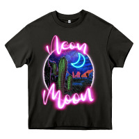 Asphalt neon moon Heavy Core Tee - JahusDesignShop