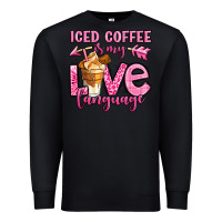 Black iced coffee is my love language Premium Sweatshirt - OliviaCreatesArt