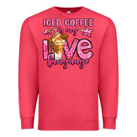 Cardinal iced coffee is my love language Premium Sweatshirt - OliviaCreatesArt