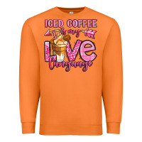 Carrot iced coffee is my love language Premium Sweatshirt - OliviaCreatesArt