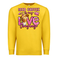 Lemon iced coffee is my love language Premium Sweatshirt - OliviaCreatesArt