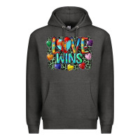 Charcoal Heather Love wins Premium Hoodie - CowGirlArtShop