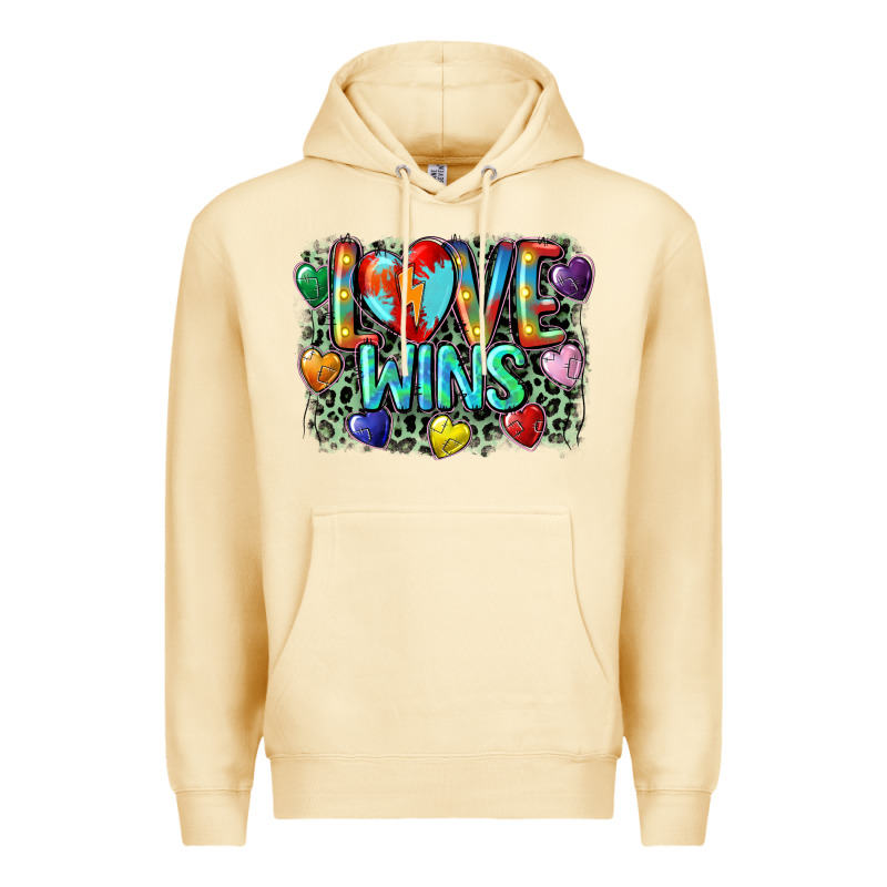 Love Wins Premium Hoodie by CowGirlArtShop | Teevron