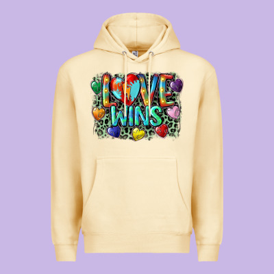 Love Wins Premium Hoodie Designed By Cowgirlartshop