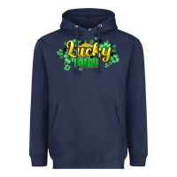 Navy lucky mini st patricks Heavyweight Hoodie - HowdyJamesFarm