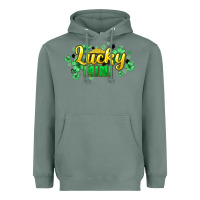 Sage lucky mini st patricks Heavyweight Hoodie - HowdyJamesFarm
