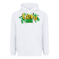 White lucky mini st patricks Heavyweight Hoodie - HowdyJamesFarm