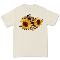 Sunflower Leopard Patch Premium Tee | Teevron