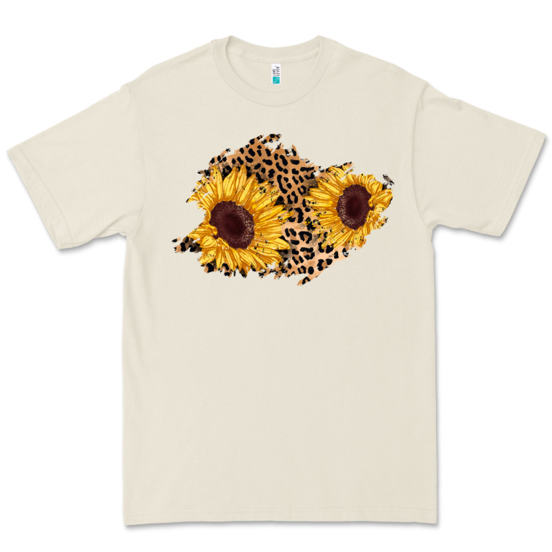 Sunflower Leopard Patch Premium Tee by AdoDesignShop | Teevron