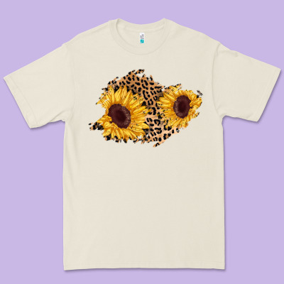Sunflower Leopard Patch Premium Tee Designed By Adodesignshop
