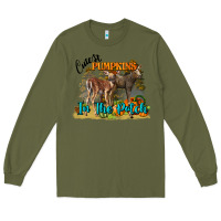 Army Green Fall Cutest Pumpkin In The Patch Deer Long Sleeve Tee - LillyAllenDesigns