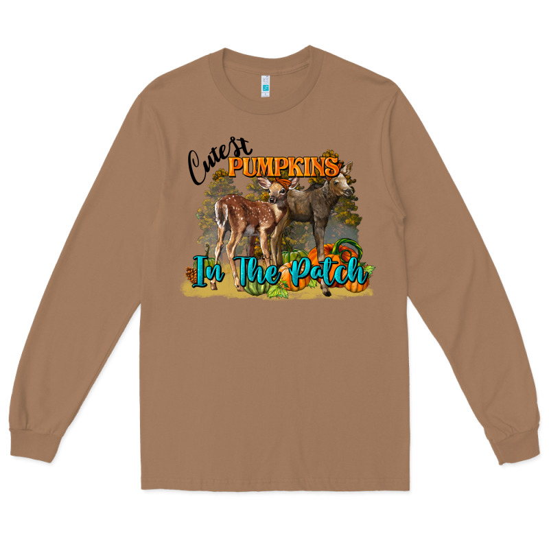 Fall Cutest Pumpkin In The Patch Deer Long Sleeve Tee by LillyAllenDesigns | Teevron