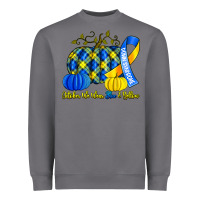 Storm october we wear blue and yellow with pumpkins Heavyweight Sweatshirt - Artiststas