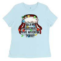 Baby Blue this is my Christmas movie watching Ladies Tee - Jasminsmagicworld