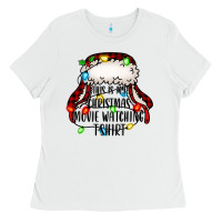 White this is my Christmas movie watching Ladies Tee - Jasminsmagicworld