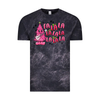 Cloud Black pink christmas fa la la Vintage Tee - MaliasSmallBusiness