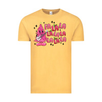 Vintage Mustard pink christmas fa la la Vintage Tee - MaliasSmallBusiness