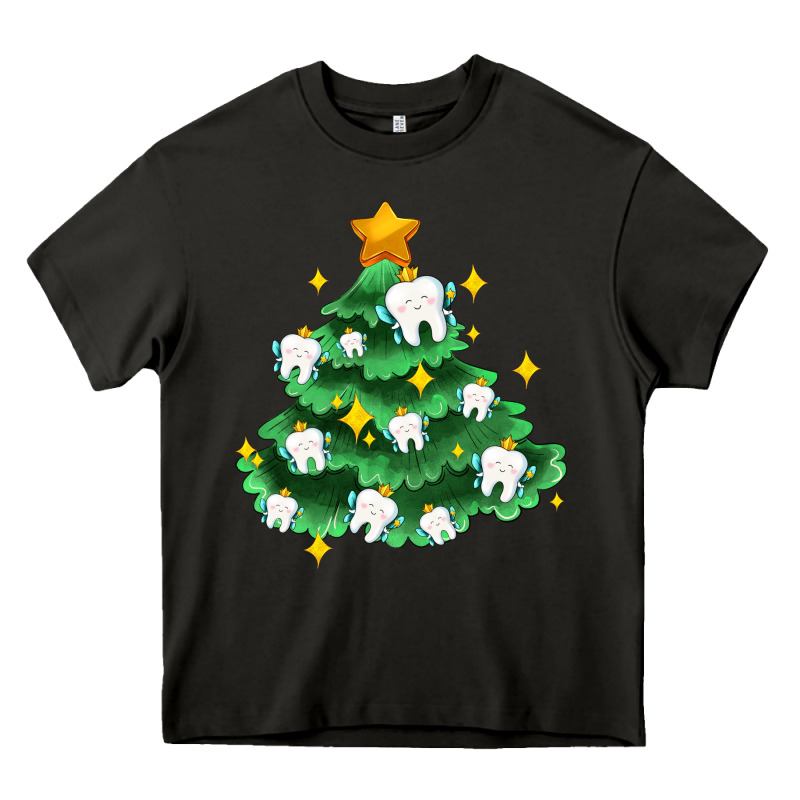 Christmas Tree With Teeth Heavy Core Tee by AdoDesignShop | Teevron