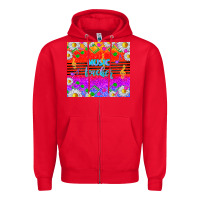 Red rainbow music teacher Zipper Hoodie - TumblerDesignByShophia