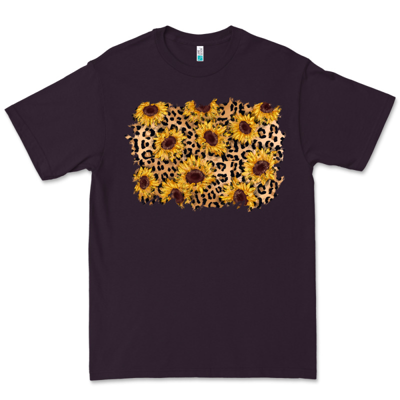 Sunflower Leopard Background Premium Tee by AdoDesignShop | Teevron