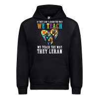 Black Autism Awareness Teacher Urban Hoodie - CowhideDigitalArt