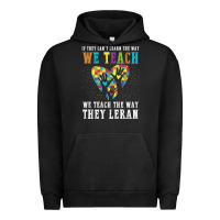 Pigment Black Autism Awareness Teacher Urban Hoodie - CowhideDigitalArt