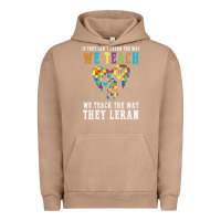 Pigment Burro Autism Awareness Teacher Urban Hoodie - CowhideDigitalArt