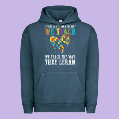 Autism Awareness Teacher Urban Hoodie Designed By Cowhidedigitalart