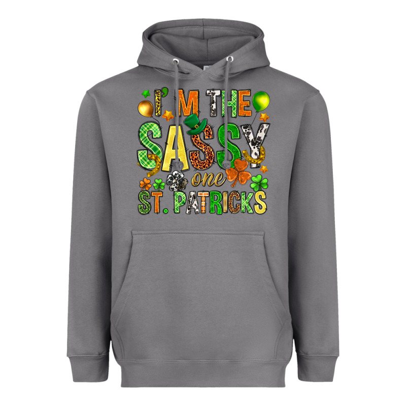 I'm The Sassy One St. Patrick's Heavyweight Hoodie by HowdyJamesFarm | Teevron