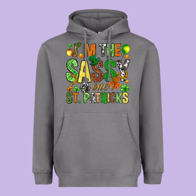 I'm The Sassy One St. Patrick's Heavyweight Hoodie Designed By Howdyjamesfarm