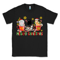 Black meowy christmas cats coffee cups Classic Tee - MaliasSmallBusiness