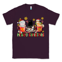 Plum meowy christmas cats coffee cups Classic Tee - MaliasSmallBusiness