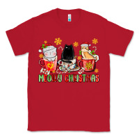 Red meowy christmas cats coffee cups Classic Tee - MaliasSmallBusiness