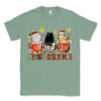 Sage meowy christmas cats coffee cups Classic Tee - MaliasSmallBusiness