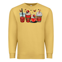Antique Gold ladybug coffee cups Premium Sweatshirt - OliviaCreatesArt