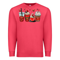 Cardinal ladybug coffee cups Premium Sweatshirt - OliviaCreatesArt