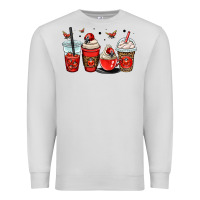 Dove Grey ladybug coffee cups Premium Sweatshirt - OliviaCreatesArt