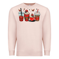 Pale Pink ladybug coffee cups Premium Sweatshirt - OliviaCreatesArt